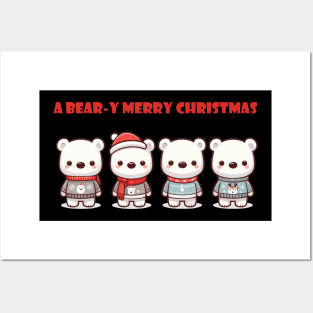 Christmas Polar Bears Posters and Art